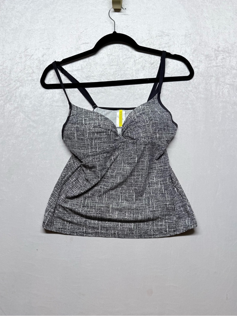 Lole Azura Tankini top Black & White Textured Pattern Camisole